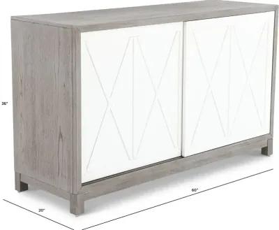 Palmetto Heights White and Gray Server