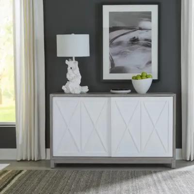 Palmetto Heights White and Gray Server