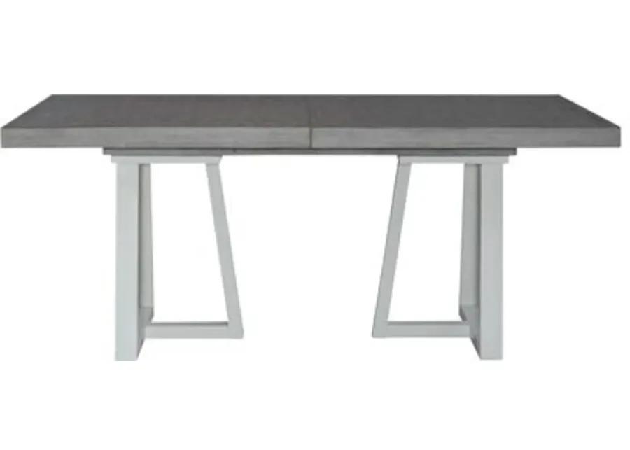 Palmetto Heights Gray and White Dining Table