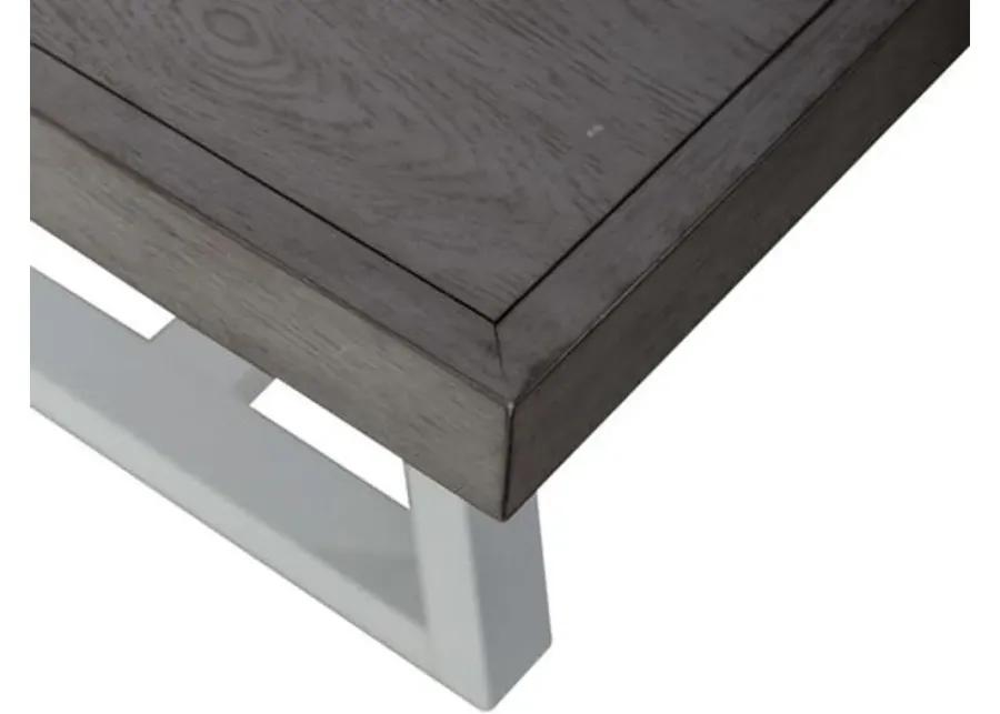 Palmetto Heights Gray and White Dining Table