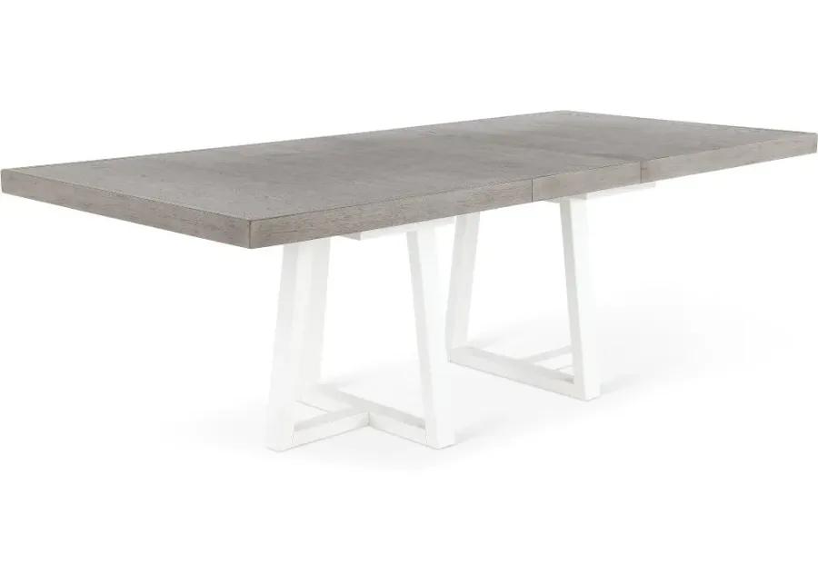 Palmetto Heights Gray and White Dining Table