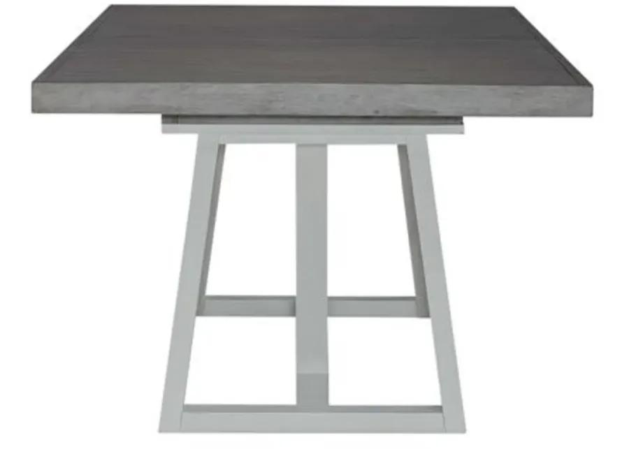 Palmetto Heights Gray and White Dining Table