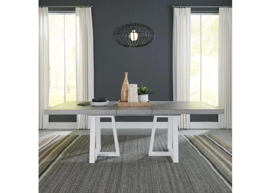 Palmetto Heights Gray and White Dining Table