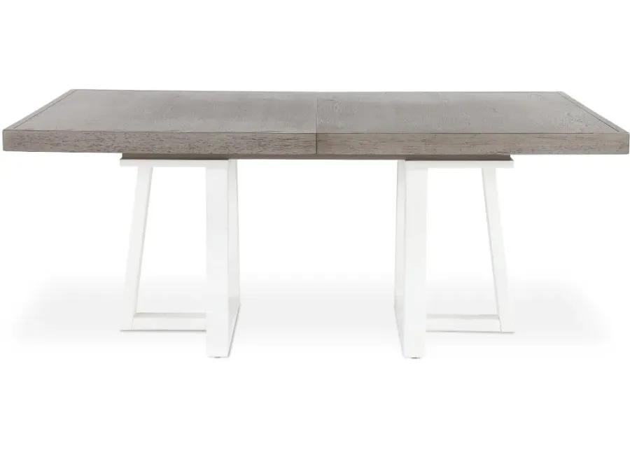 Palmetto Heights Gray and White Dining Table