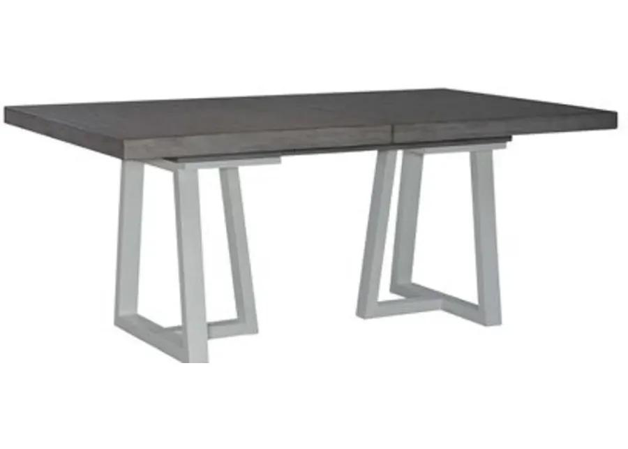 Palmetto Heights Gray and White Dining Table