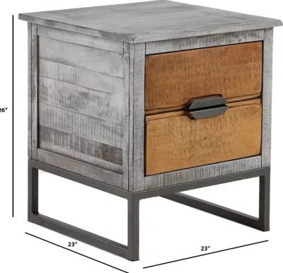 Mita Natural Mango End Table