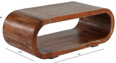 Ellipse Brown Coffee Table