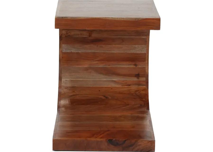 Ellipse Brown End Table