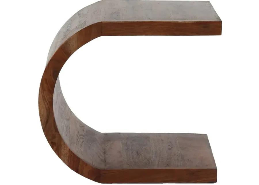 Ellipse Brown End Table