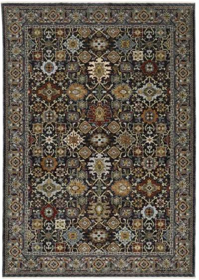 Aberdeen 5 x 8 Traditional Blue Area Rug