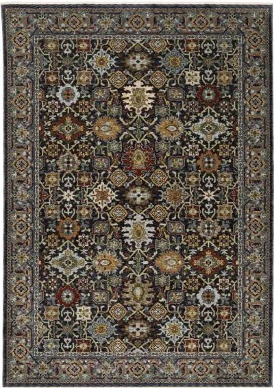 Aberdeen 8 x 11 Traditional Blue Area Rug