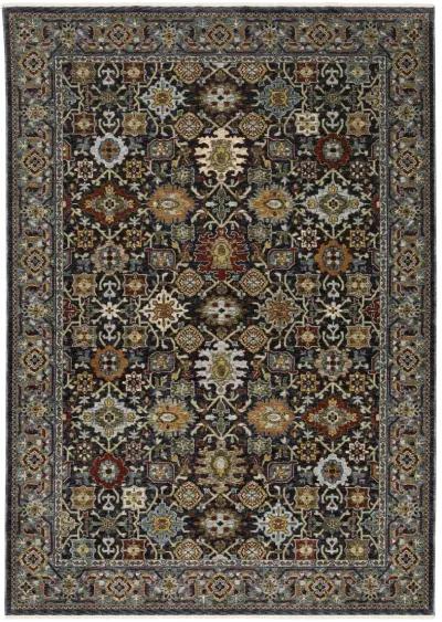 Aberdeen 8 x 11 Traditional Blue Area Rug