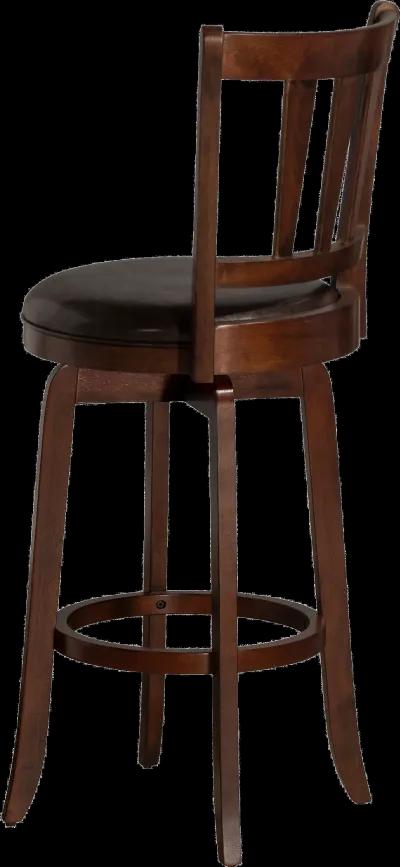 Presque Isle Traditional Cherry Swivel Bar Height Stool