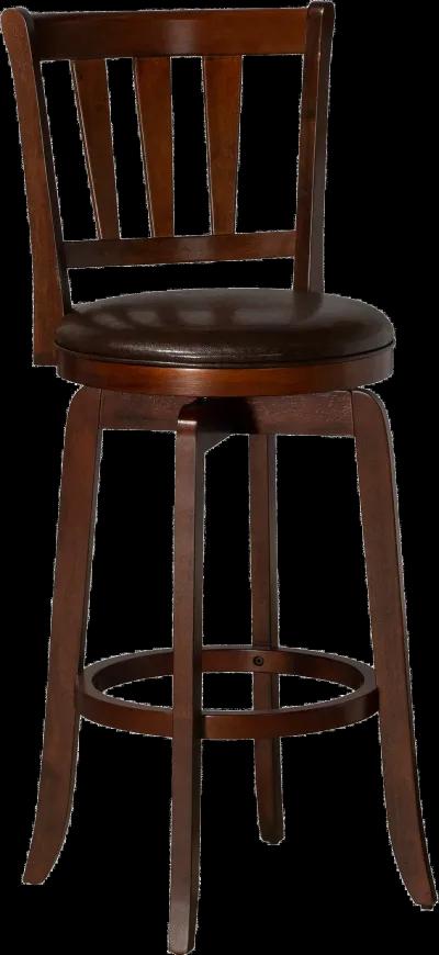 Presque Isle Traditional Cherry Swivel Bar Height Stool