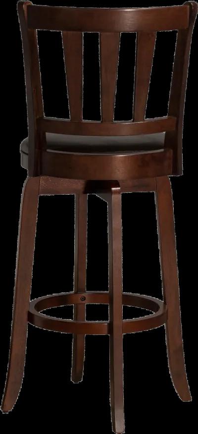 Presque Isle Traditional Cherry Swivel Bar Height Stool