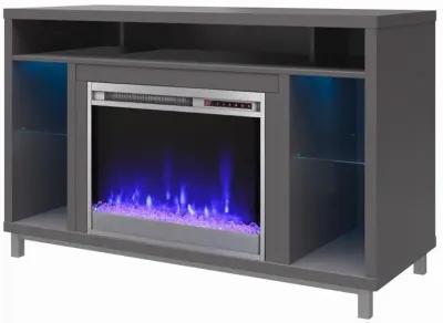 Lumina Modern Graphite Gray Fireplace TV Stand