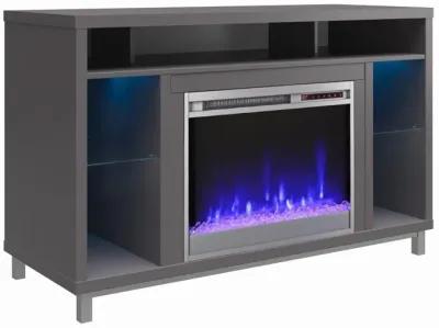 Lumina Modern Graphite Gray Fireplace TV Stand