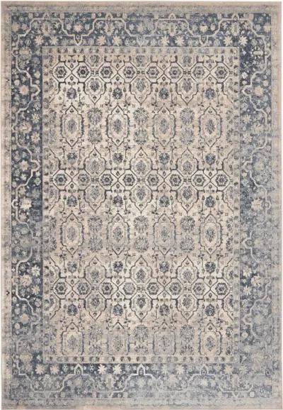 Malta 8 x 11 Vintage Blue Area Rug