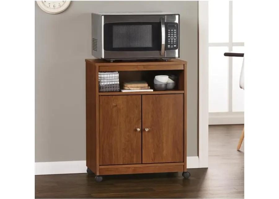 Landry Dark Brown Microwave Cart