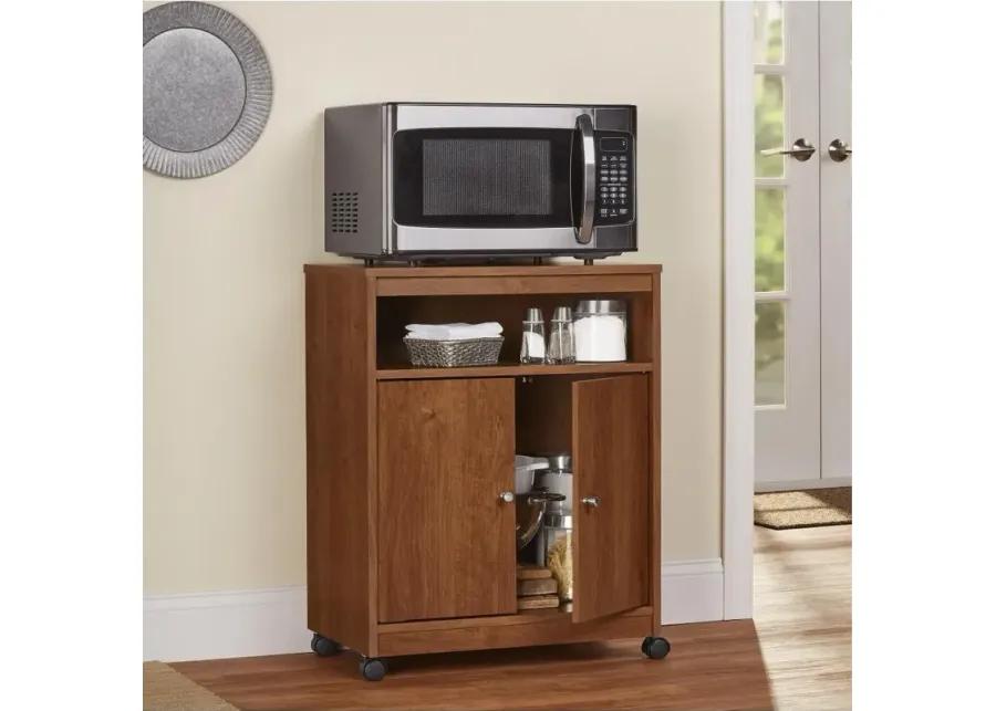 Landry Dark Brown Microwave Cart