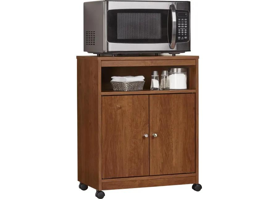 Landry Dark Brown Microwave Cart