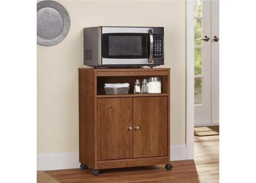 Landry Dark Brown Microwave Cart