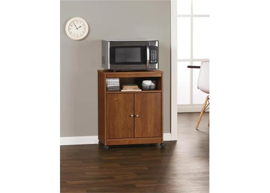 Landry Dark Brown Microwave Cart