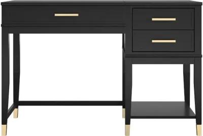 Westerleigh Black Lift-Top Computer Desk