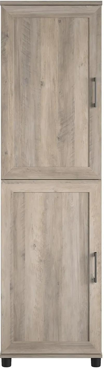 Dwyer Gray Oak 2 Door Kitchen Pantry Cabinet