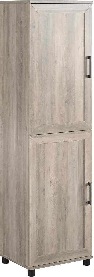 Dwyer Gray Oak 2 Door Kitchen Pantry Cabinet