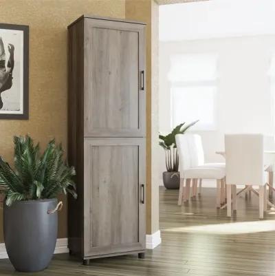 Dwyer Gray Oak 2 Door Kitchen Pantry Cabinet