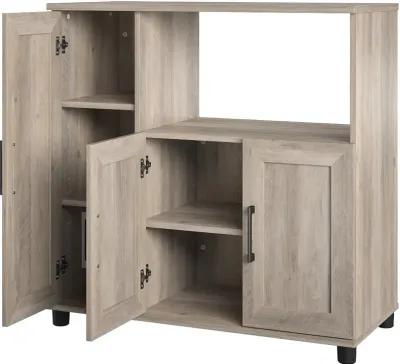 Dwyer Gray Oak Microwave Stand