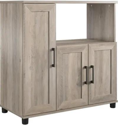 Dwyer Gray Oak Microwave Stand