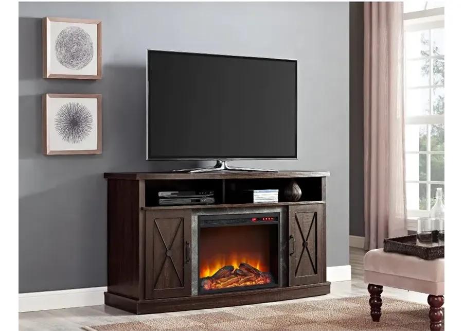 Barrow Creek Espresso 60" Electric Fireplace TV Stand