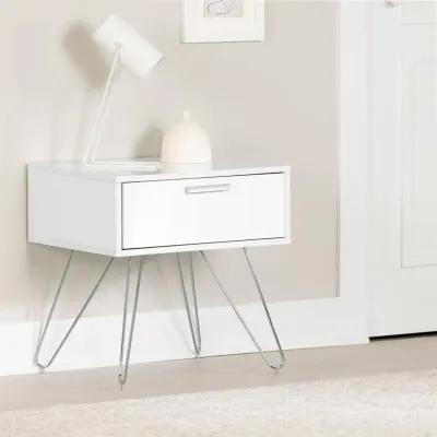 Slendel White Nightstand - South Shore