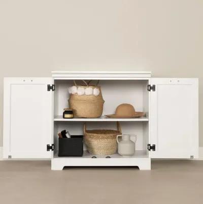 Farnel White 2-Door Storage Cabinet - South Shore