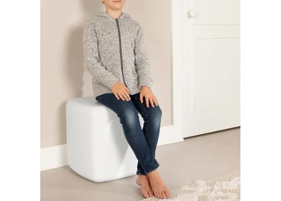 Sweedi Kids White Lighted Stool - South Shore