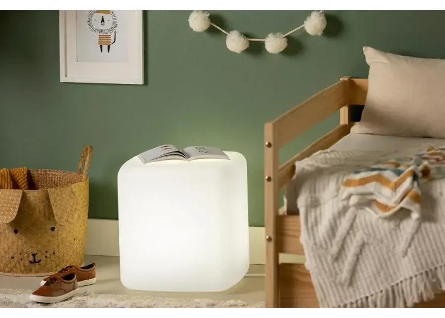 Sweedi Kids White Lighted Stool - South Shore