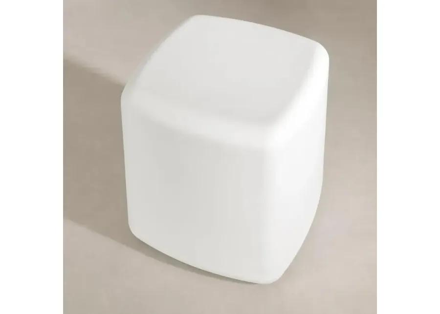 Sweedi Kids White Lighted Stool - South Shore