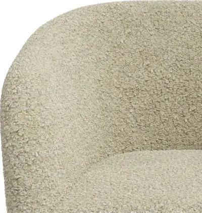 Becca Boucl Beige Swivel Chair - Skyline Furniture