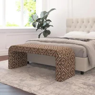 Meghan Dark Diamond Accent Bench - Skyline Furniture