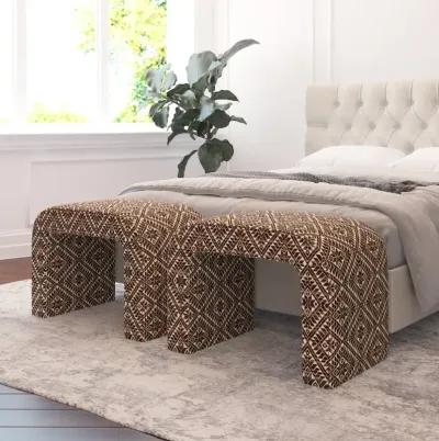 Mia Dark Diamond Ottoman