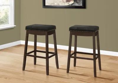 Monarch Dark Brown Bar Stool, Set of 2