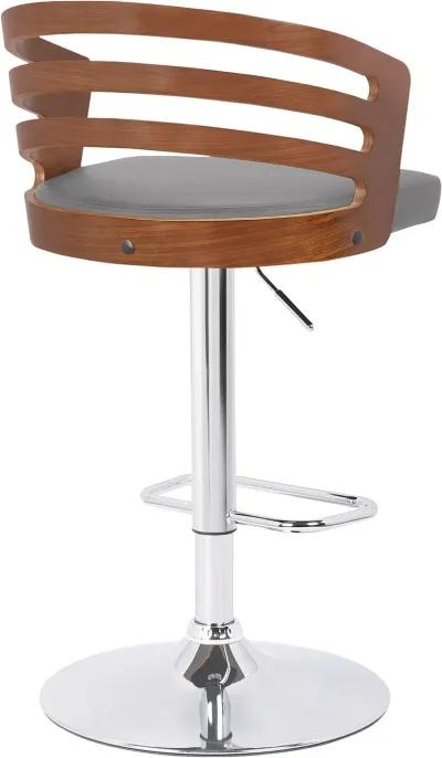 Adele Gray Adjustable Bar Stool