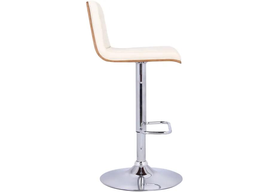 Aubrey Cream Adjustable Bar Stool