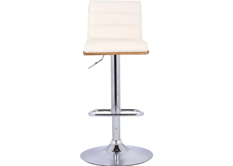 Aubrey Cream Adjustable Bar Stool