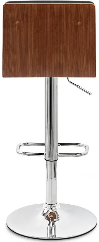 Aubrey Black Adjustable Bar Stool