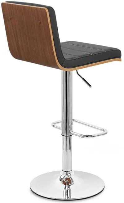 Aubrey Black Adjustable Bar Stool