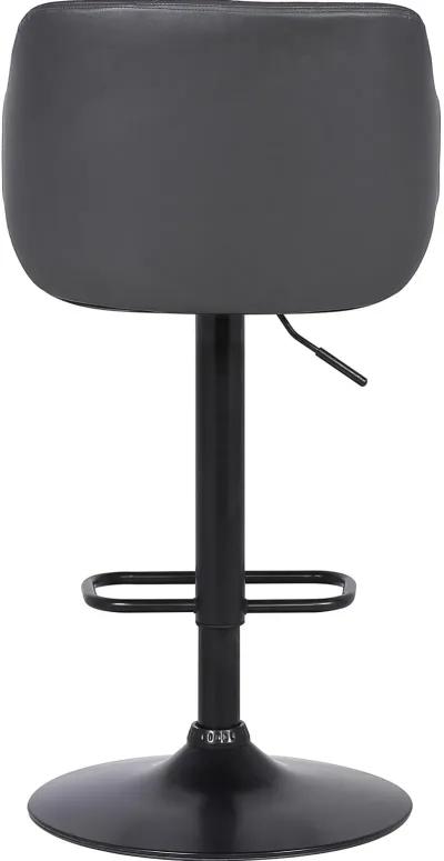 Boston Black Adjustable Bar Stool