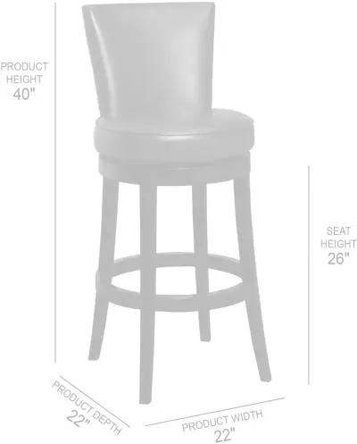 Revere Red Swivel Counter Height Stool